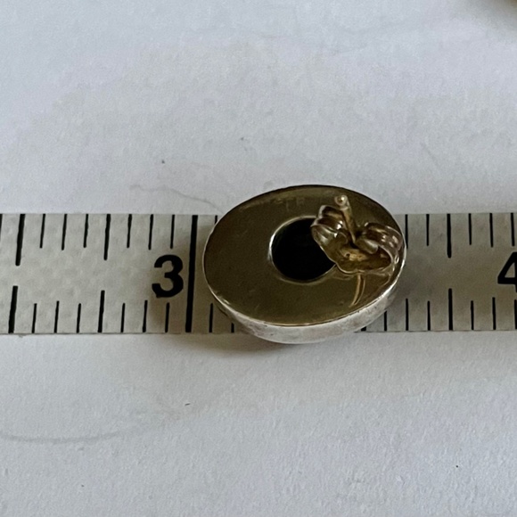 MJS sterling silver stud earrings smokey topaz rope surround design - Picture 14 of 14